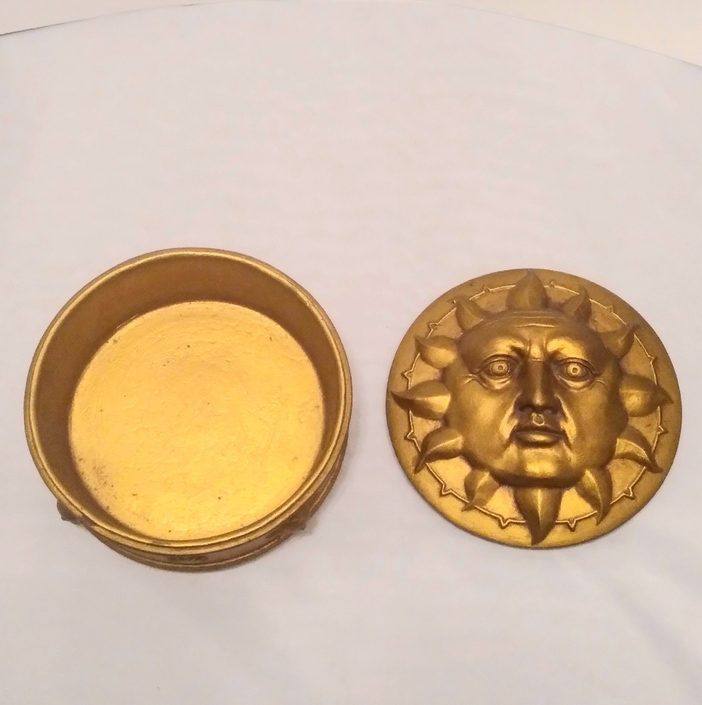 Bronze Sun Container/Box - Picture 4 of 6